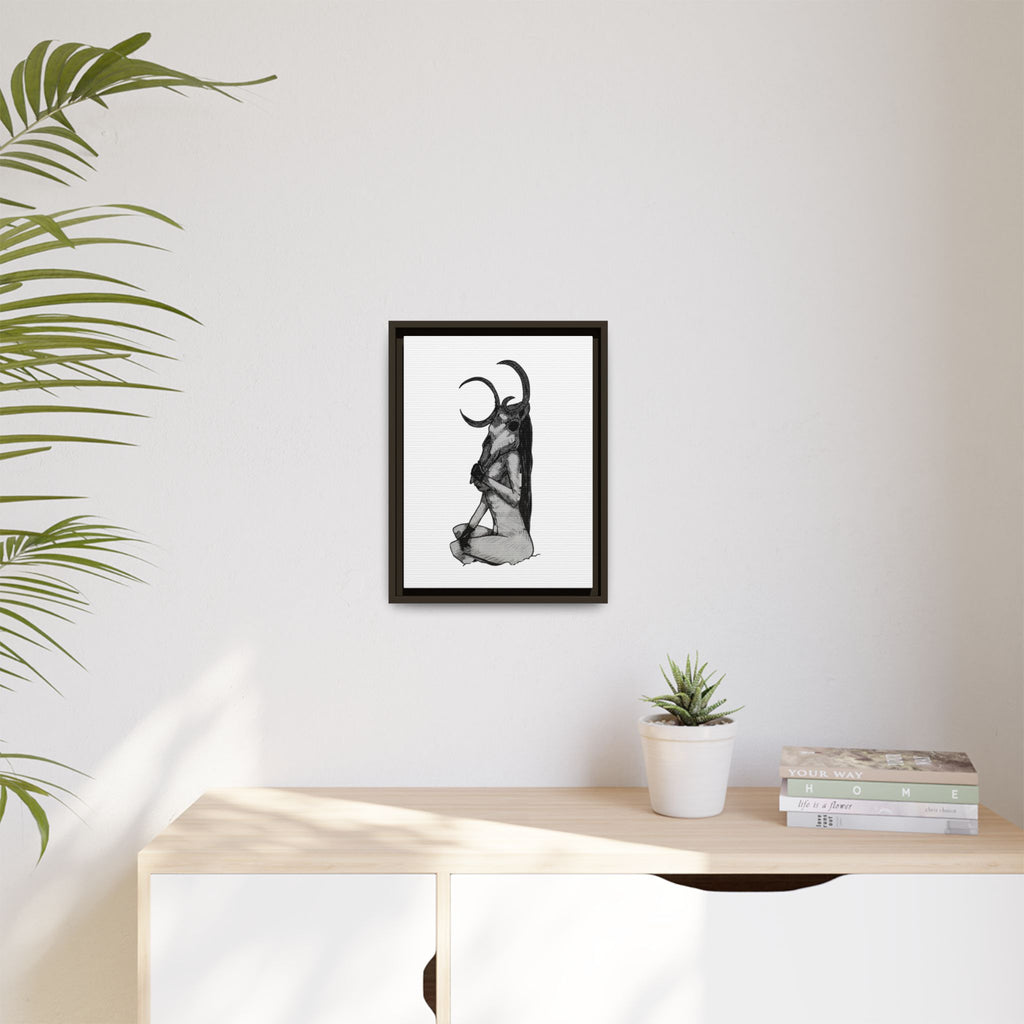 Mystical Goddess Framed Canvas Print