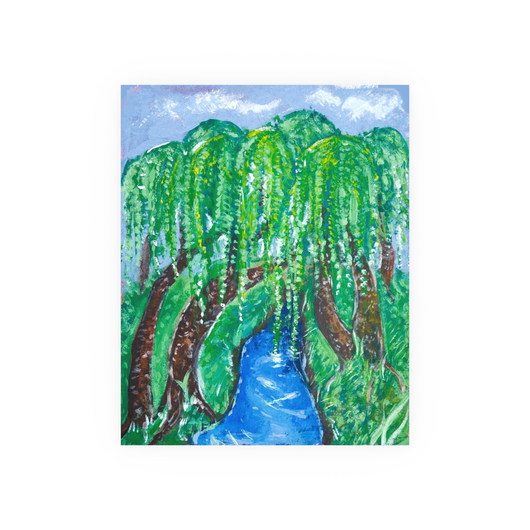 Willow River Landscape Poster — Satin or Archival Matte Nature Print