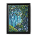 Enchanted Forest Matte Canvas Print, Framed Painting, Nature Home Decor, Woodland Artwork, Greenery Wall Hanging