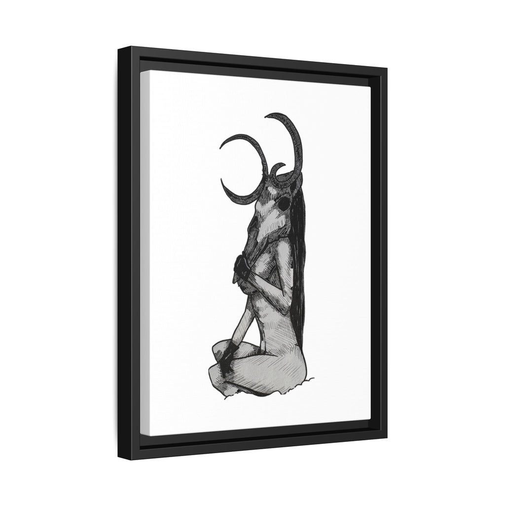 Mystical Goddess Framed Canvas Print