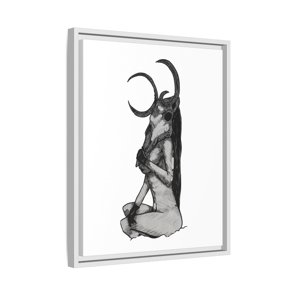 Mystical Goddess Framed Canvas Print