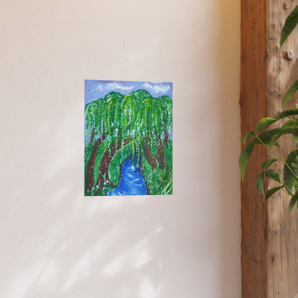 Willow River Landscape Poster — Satin or Archival Matte Nature Print
