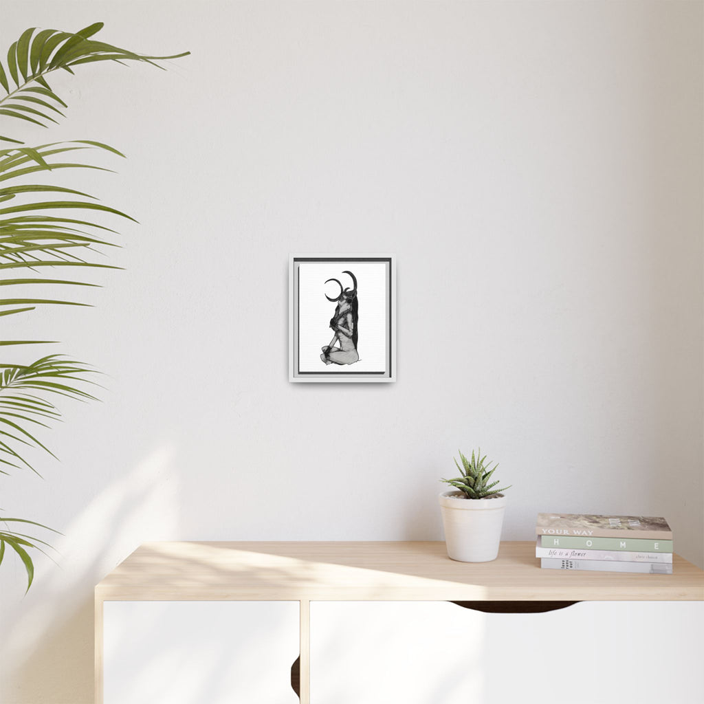 Mystical Goddess Framed Canvas Print