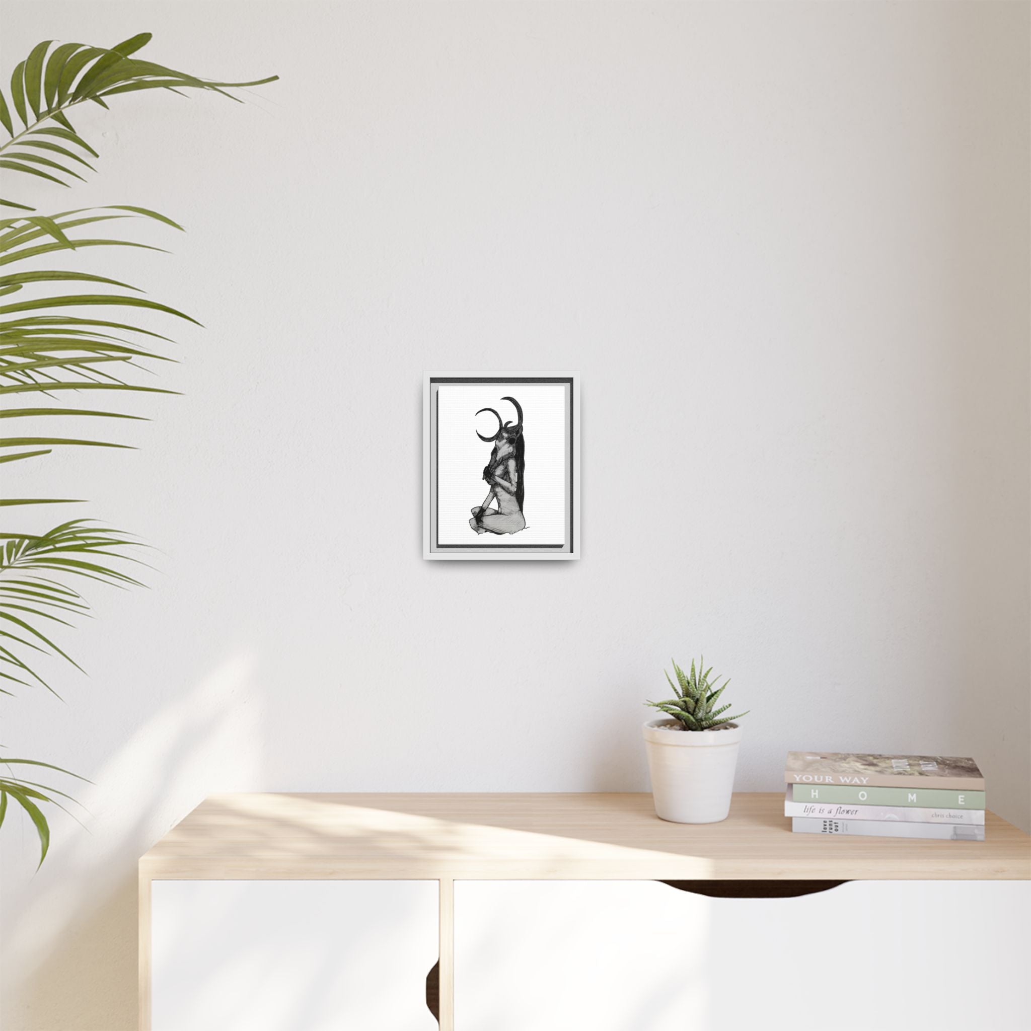 Mystical Goddess Framed Canvas Print