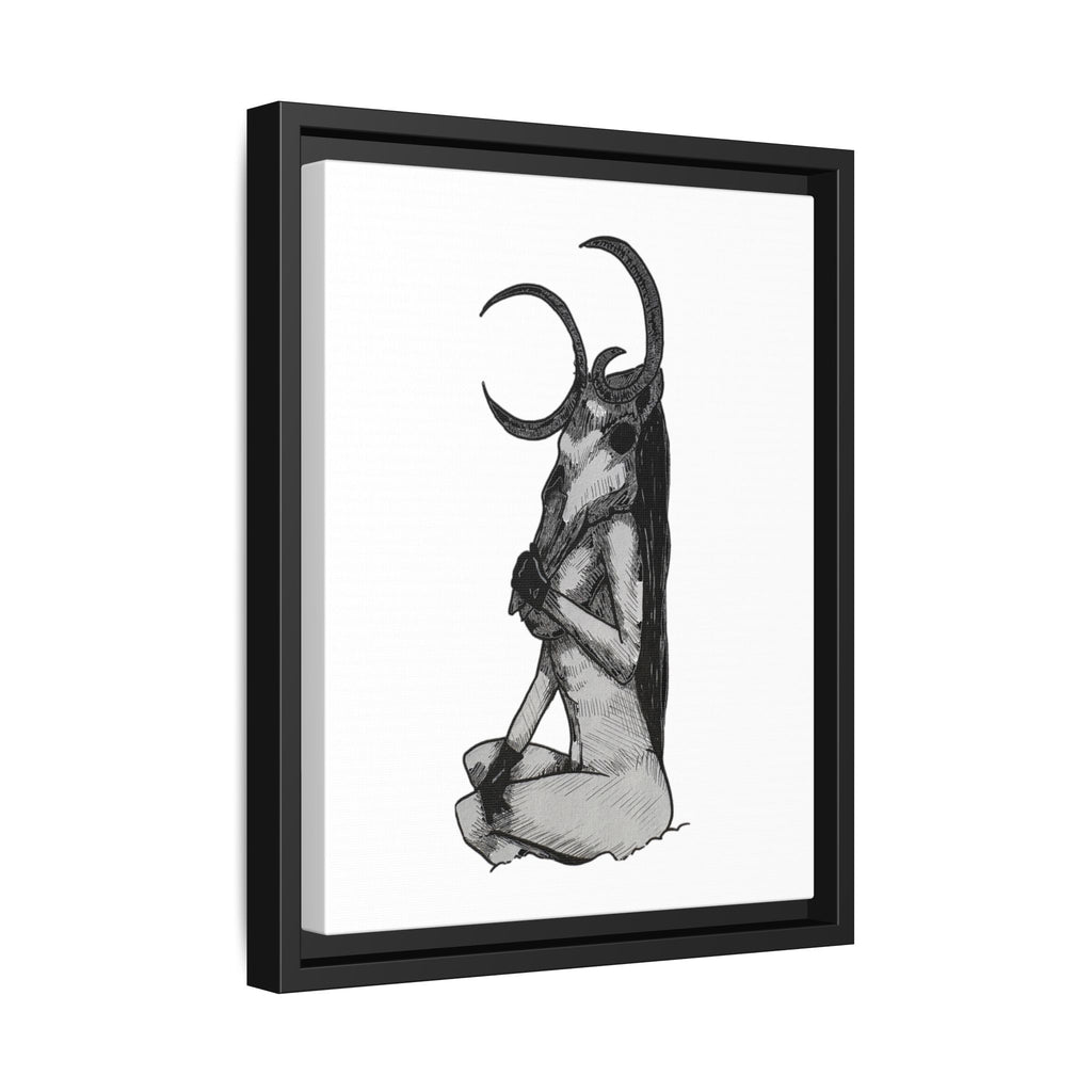 Mystical Goddess Framed Canvas Print