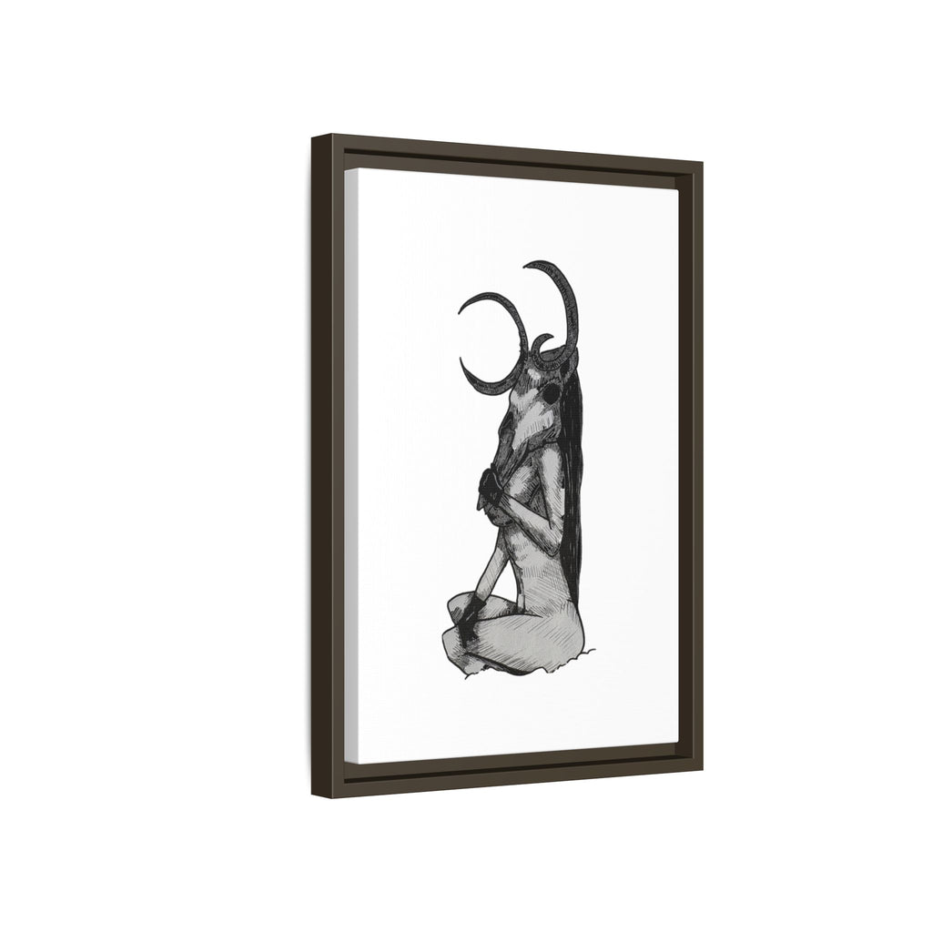 Mystical Goddess Framed Canvas Print