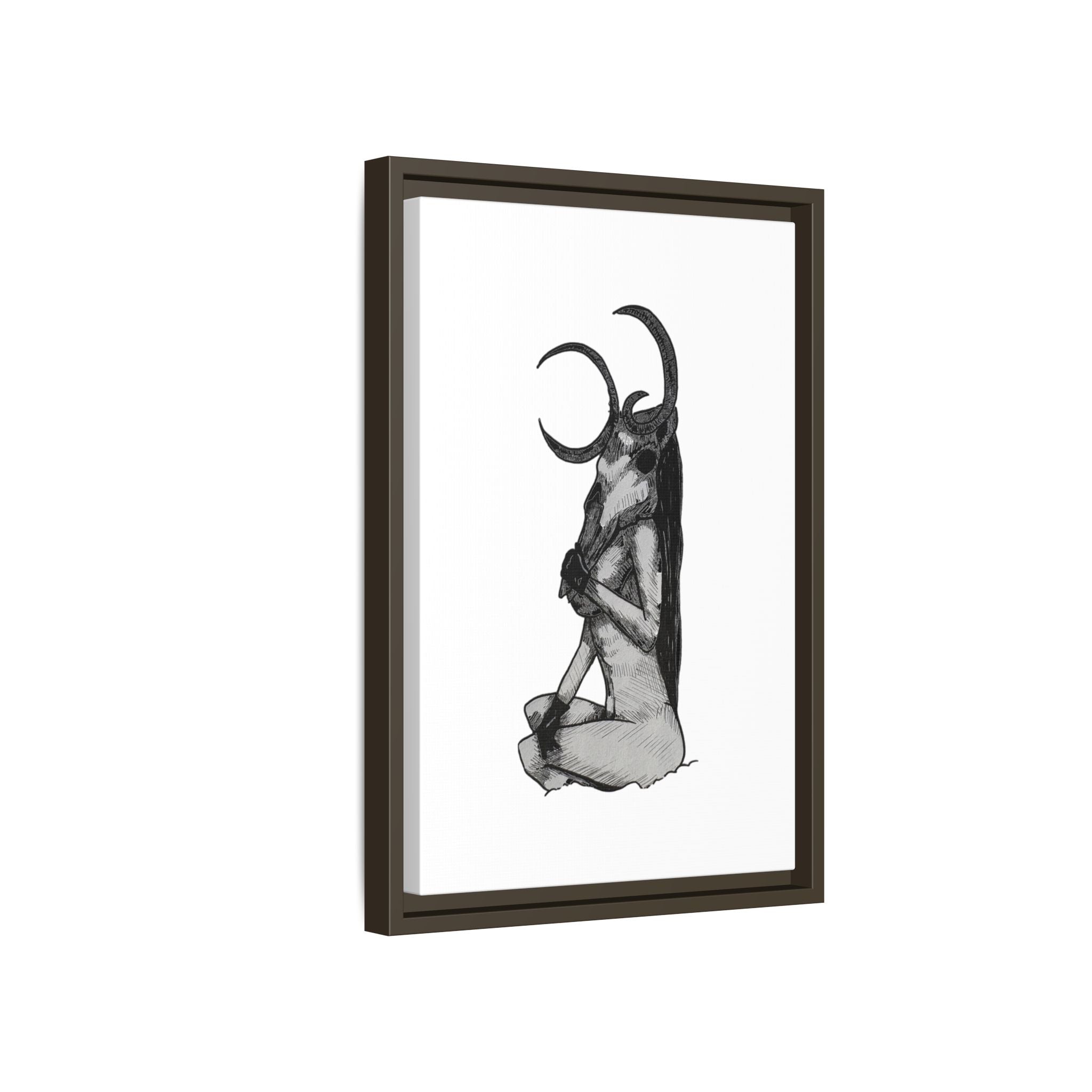 Mystical Goddess Framed Canvas Print