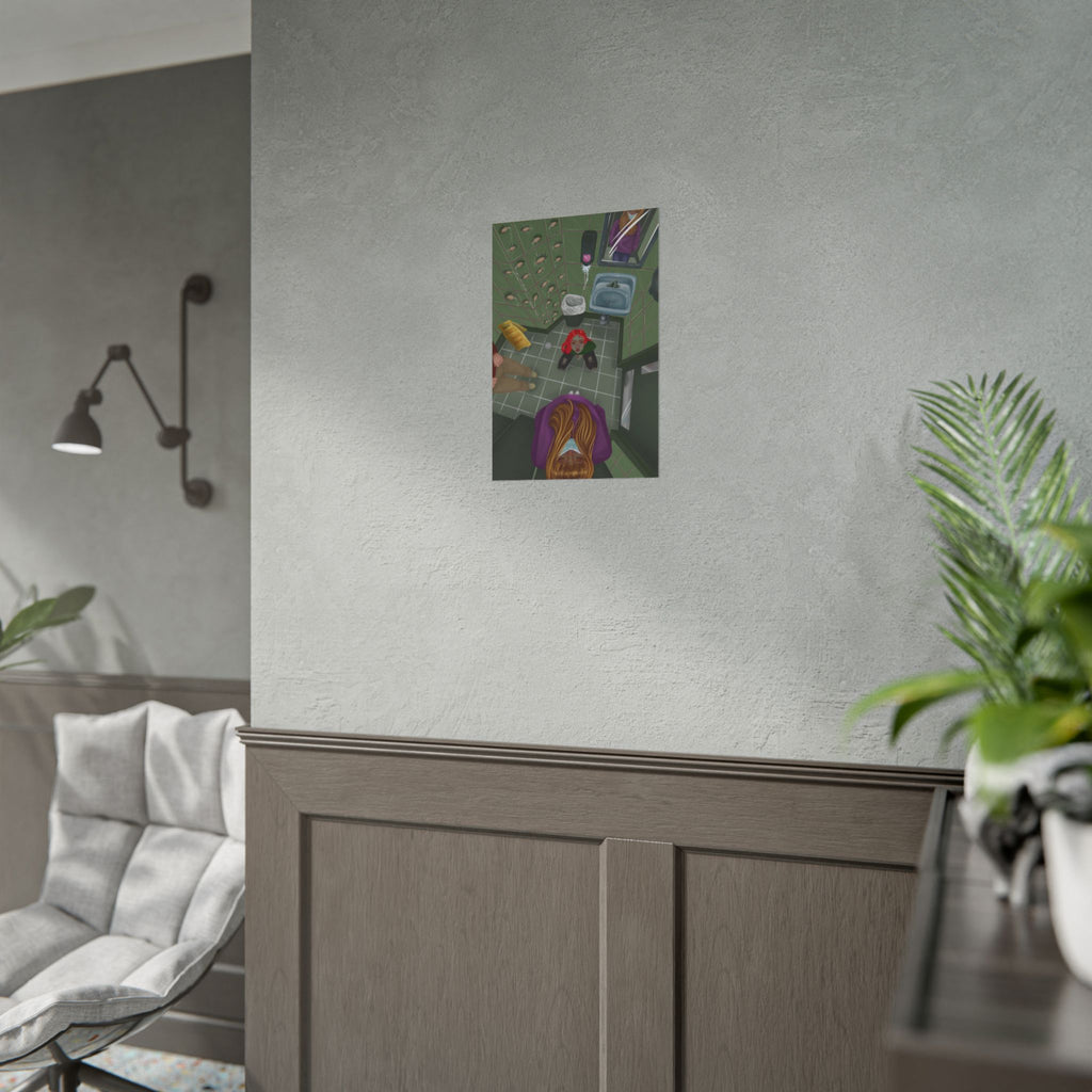 Surreal Bathroom Perspective Giclee Print