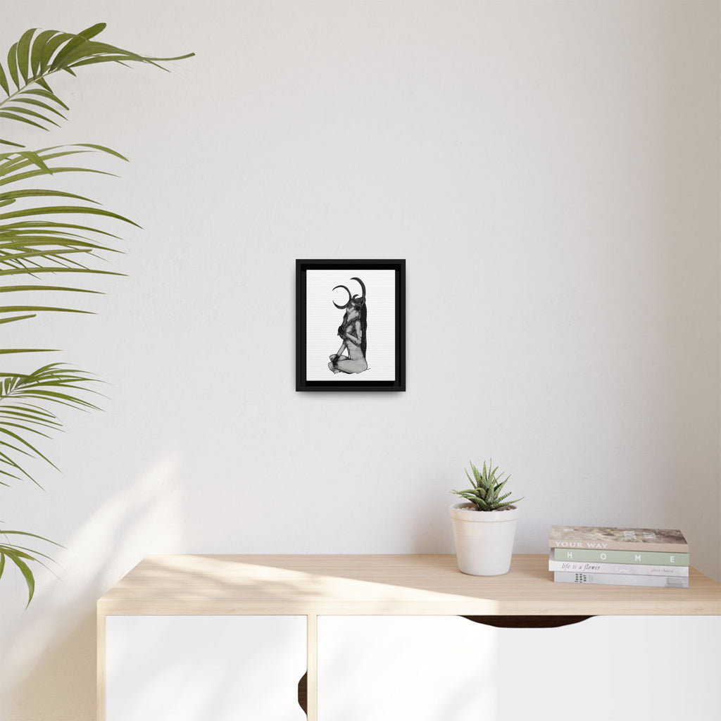 Mystical Goddess Framed Canvas Print