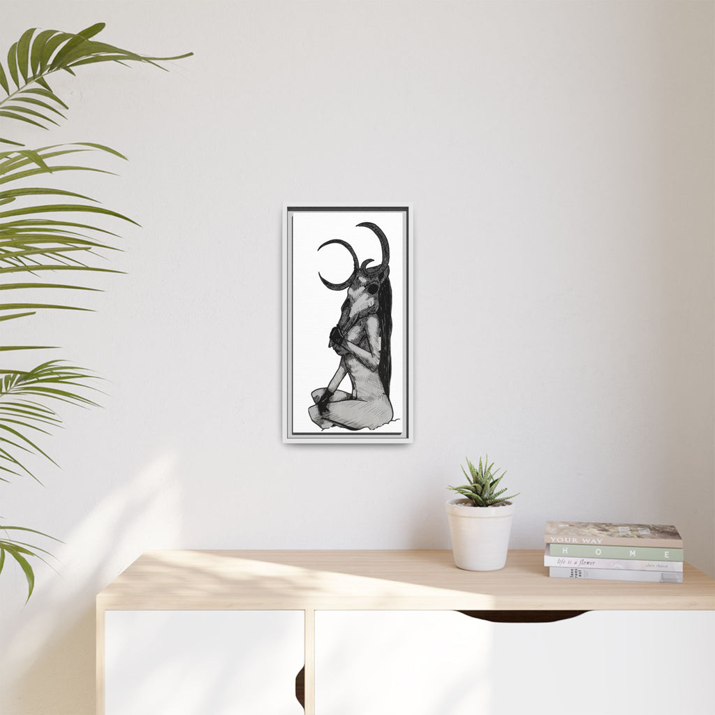 Mystical Goddess Framed Canvas Print