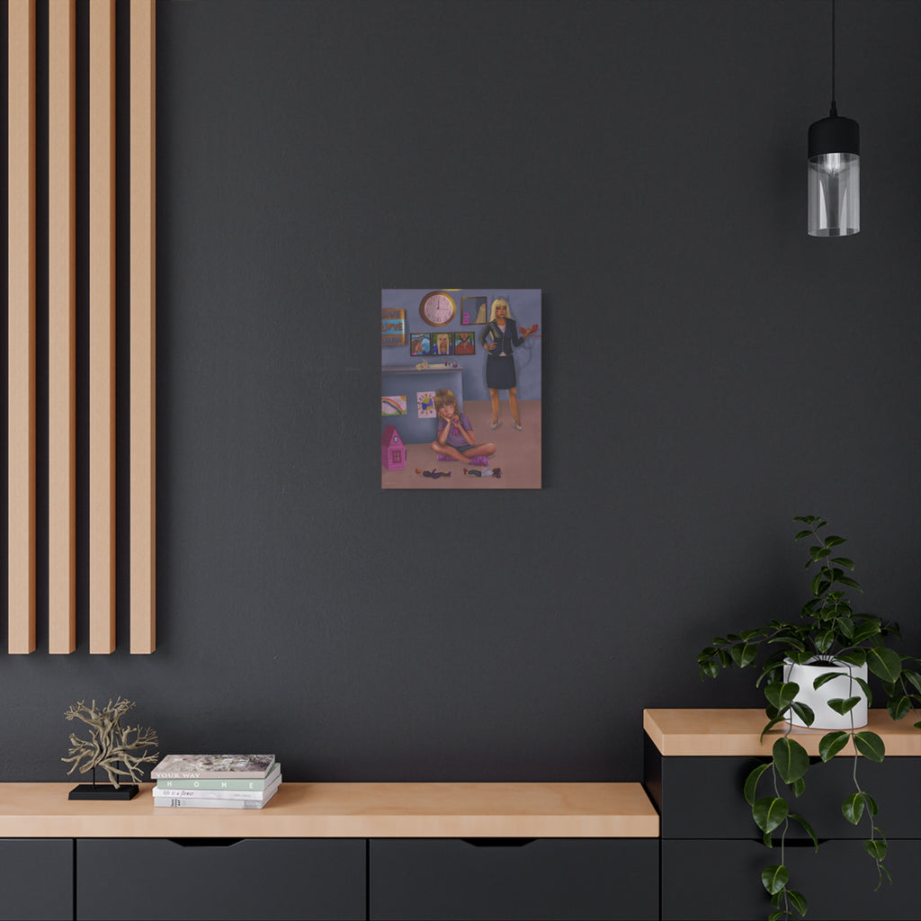 "Lonely Child" Illustration Canvas Print