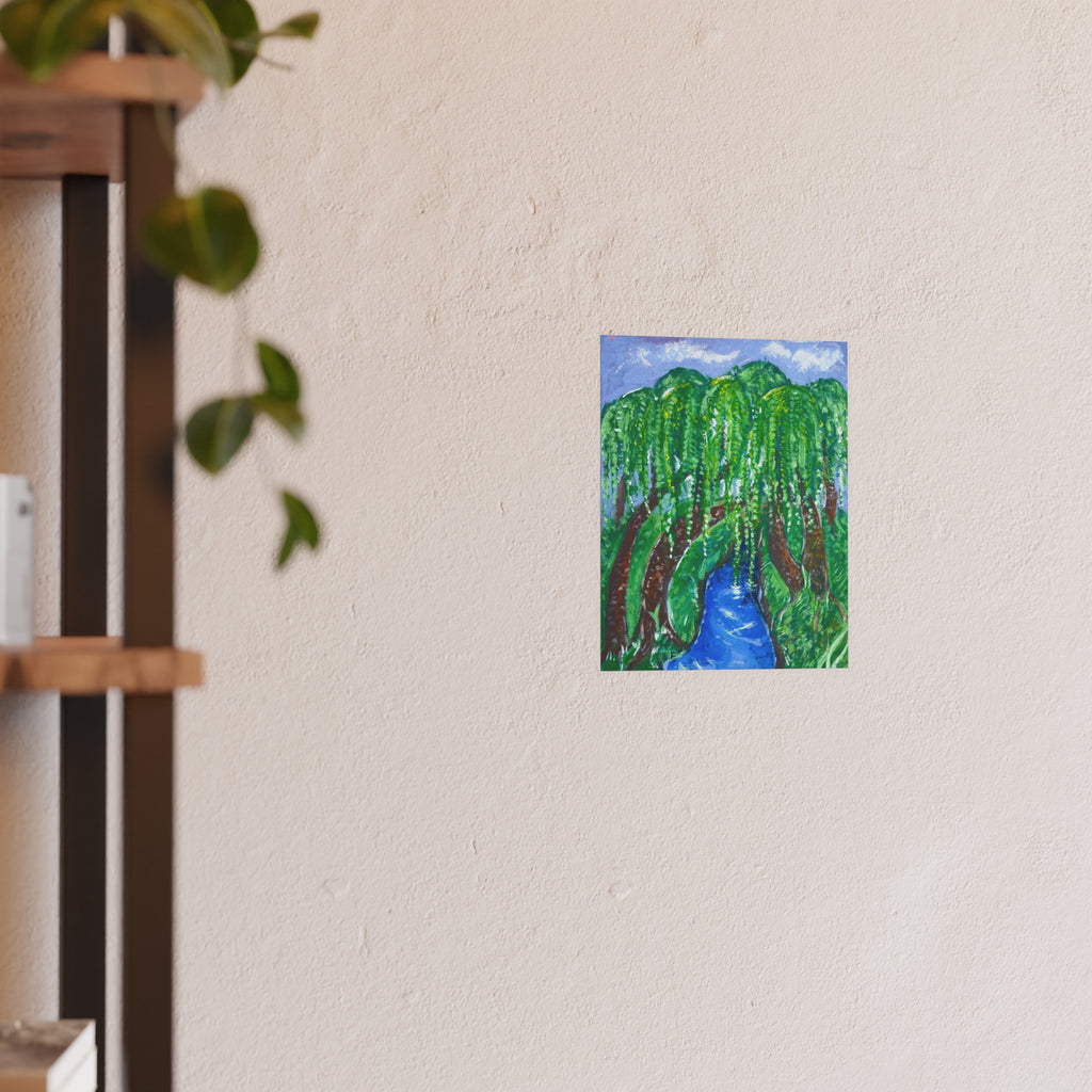 Willow River Landscape Poster — Satin or Archival Matte Nature Print