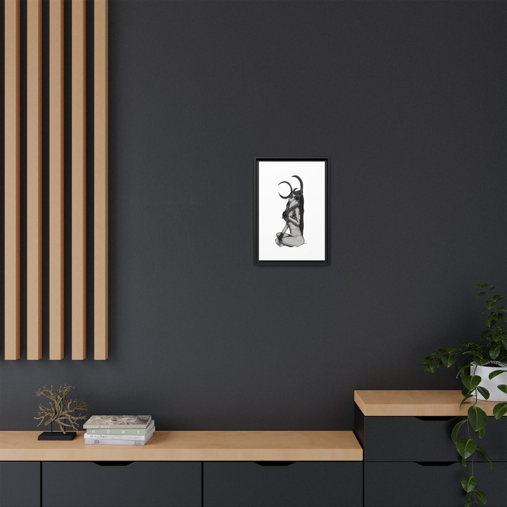 Mystical Goddess Framed Canvas Print