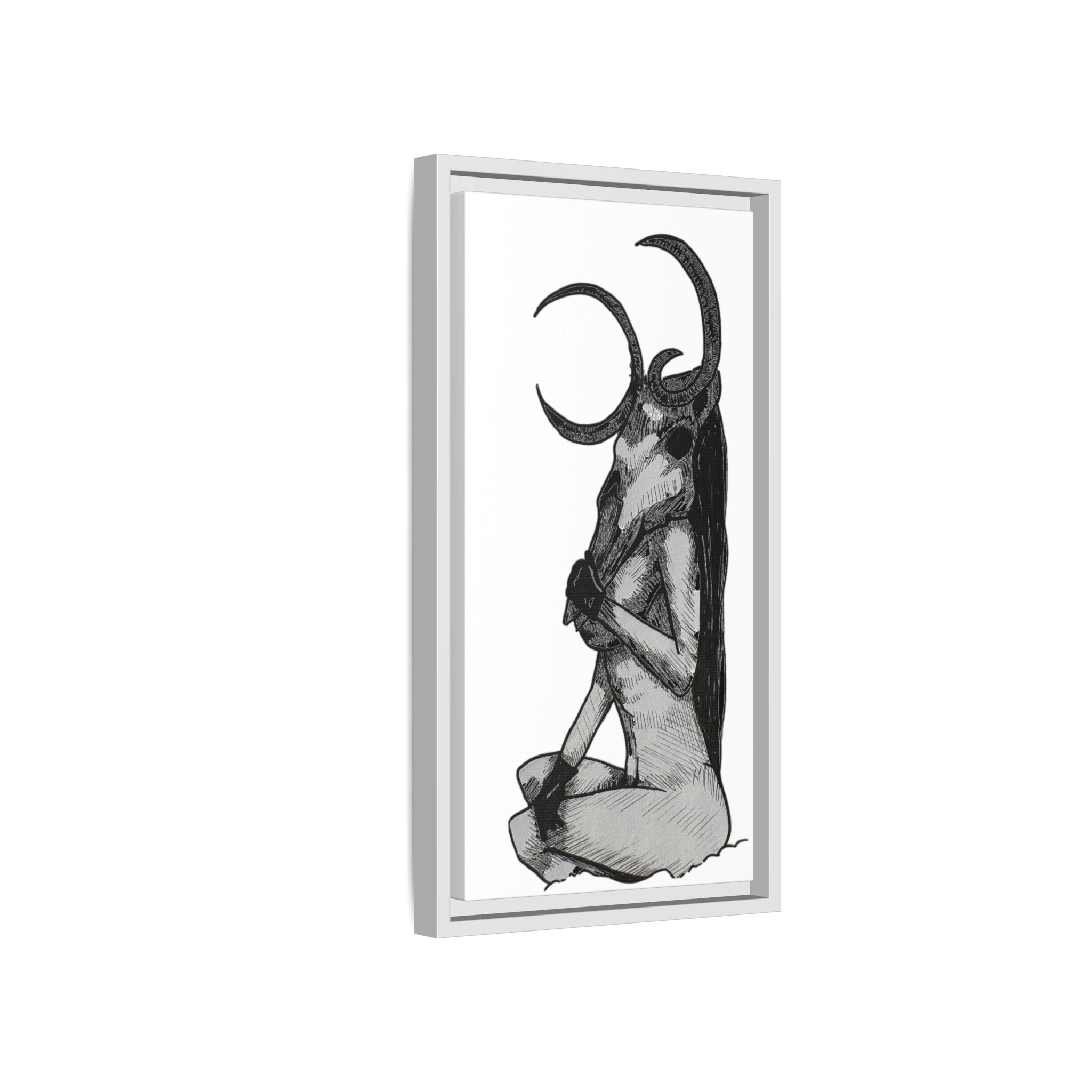 Mystical Goddess Framed Canvas Print
