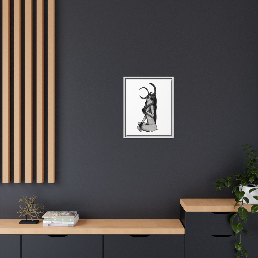 Mystical Goddess Framed Canvas Print