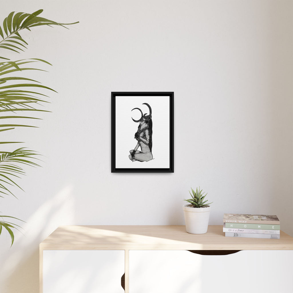 Mystical Goddess Framed Canvas Print