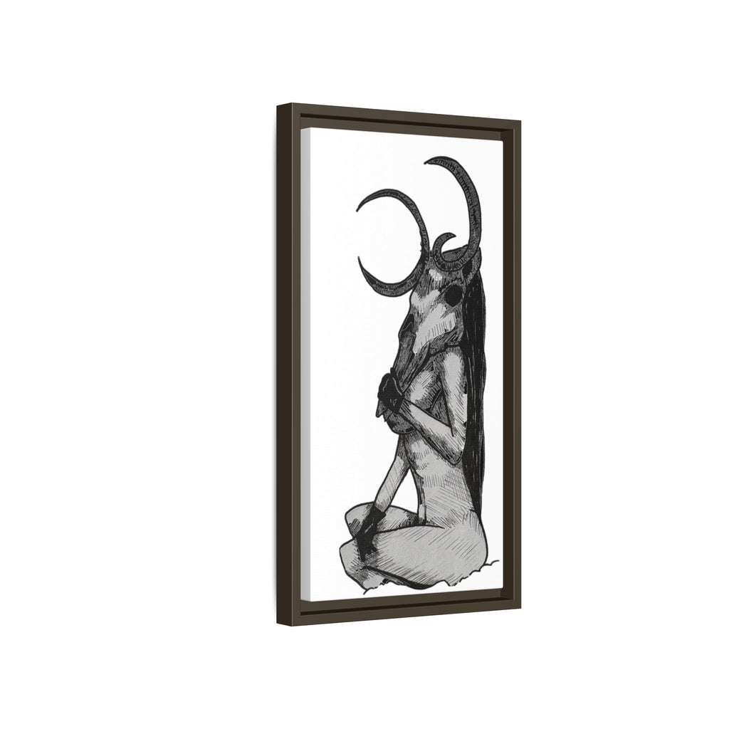 Mystical Goddess Framed Canvas Print