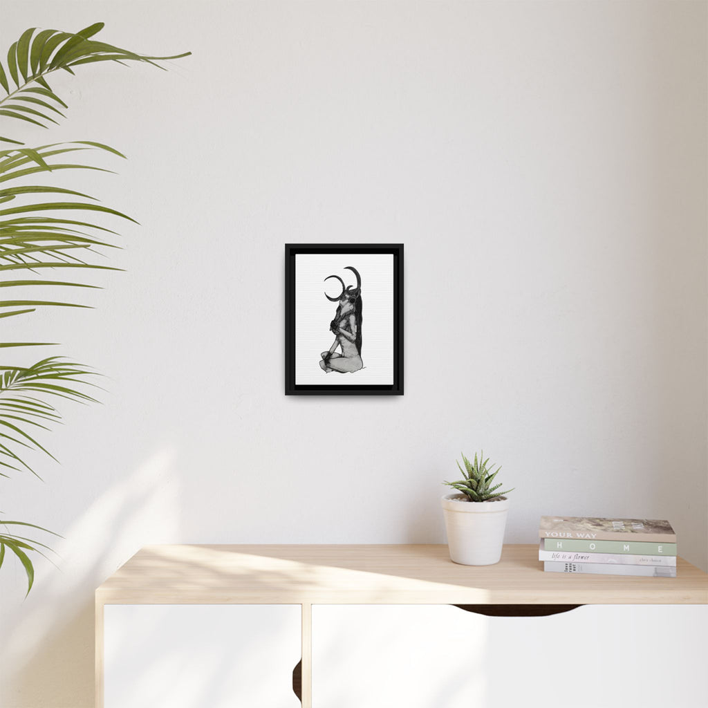 Mystical Goddess Framed Canvas Print