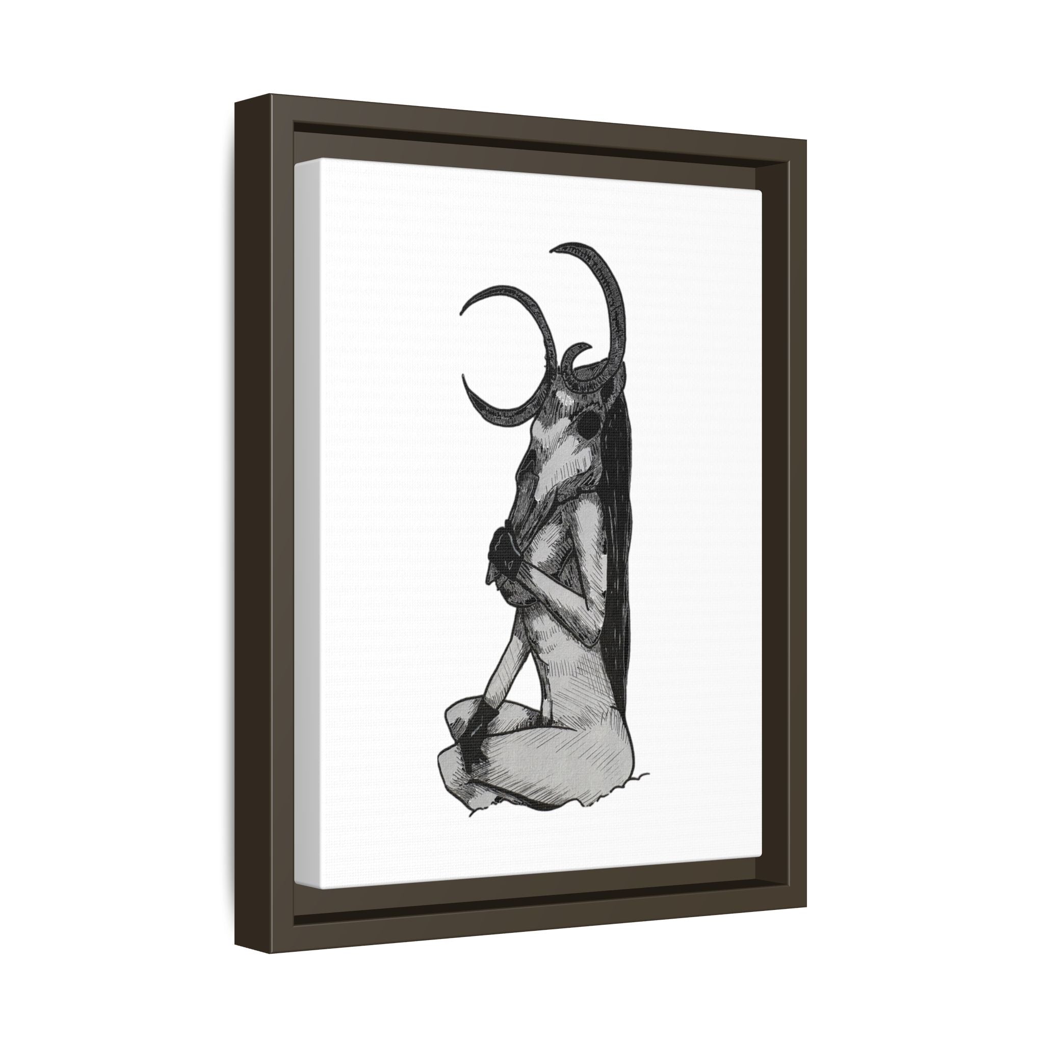 Mystical Goddess Framed Canvas Print