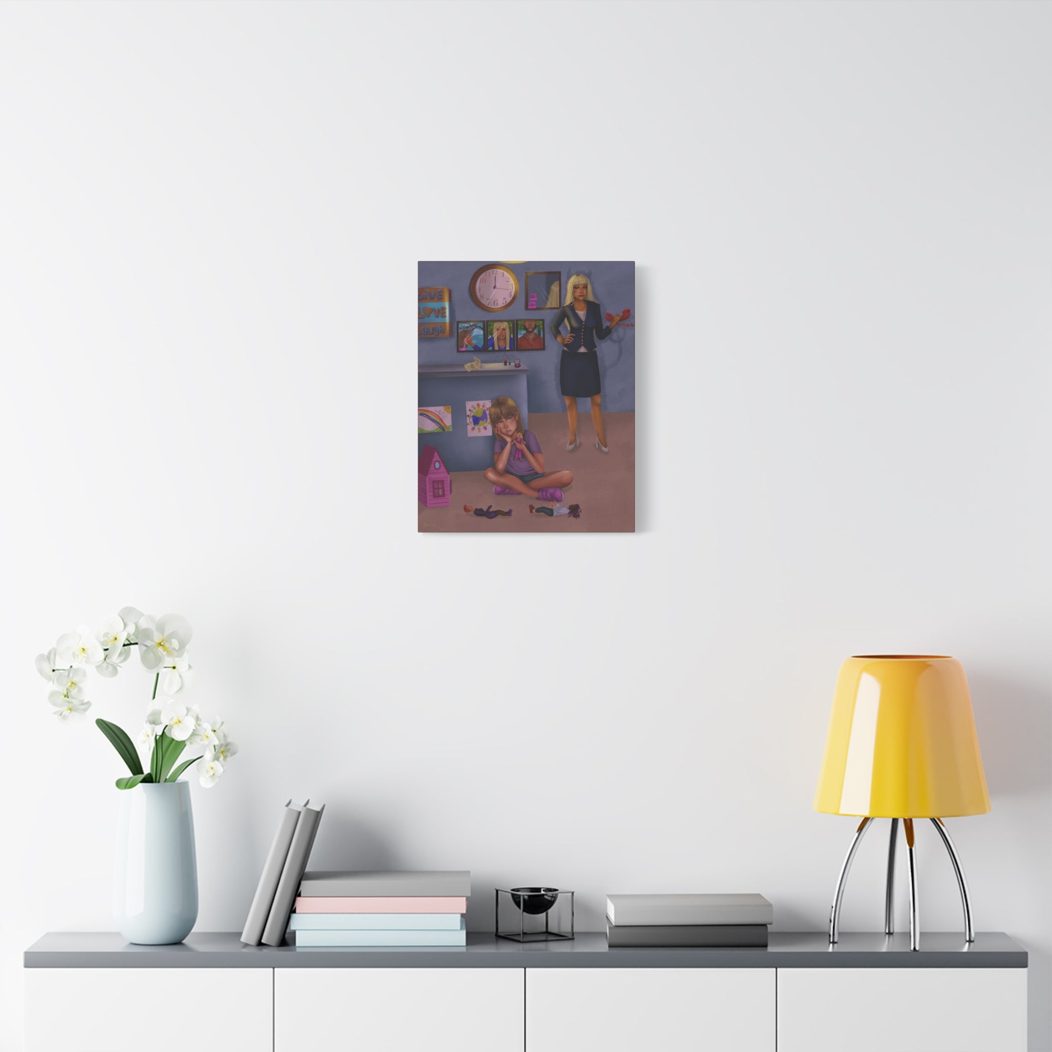 "Lonely Child" Illustration Canvas Print