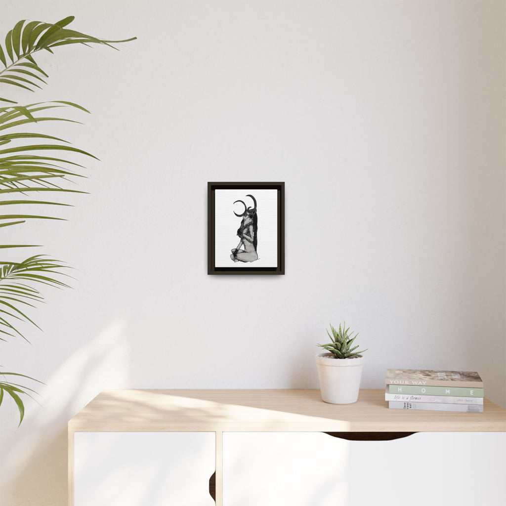 Mystical Goddess Framed Canvas Print
