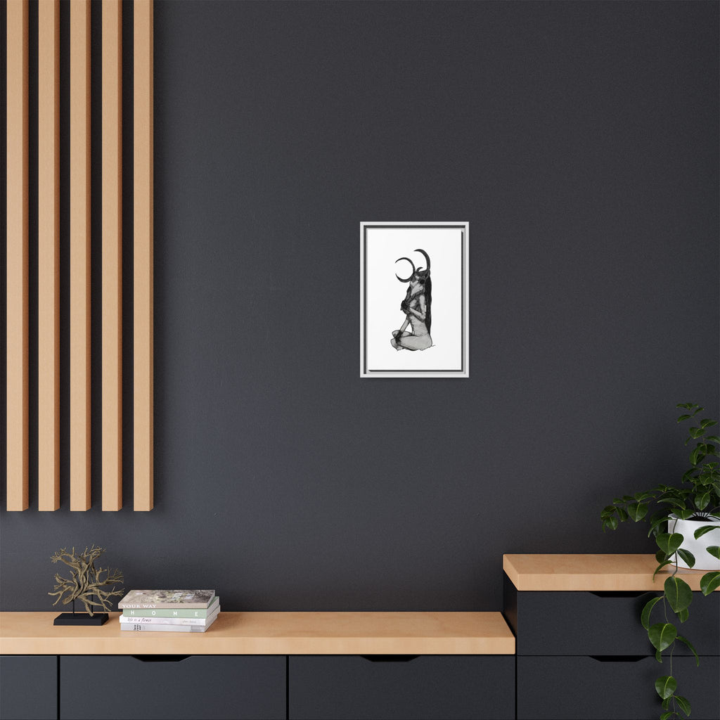 Mystical Goddess Framed Canvas Print