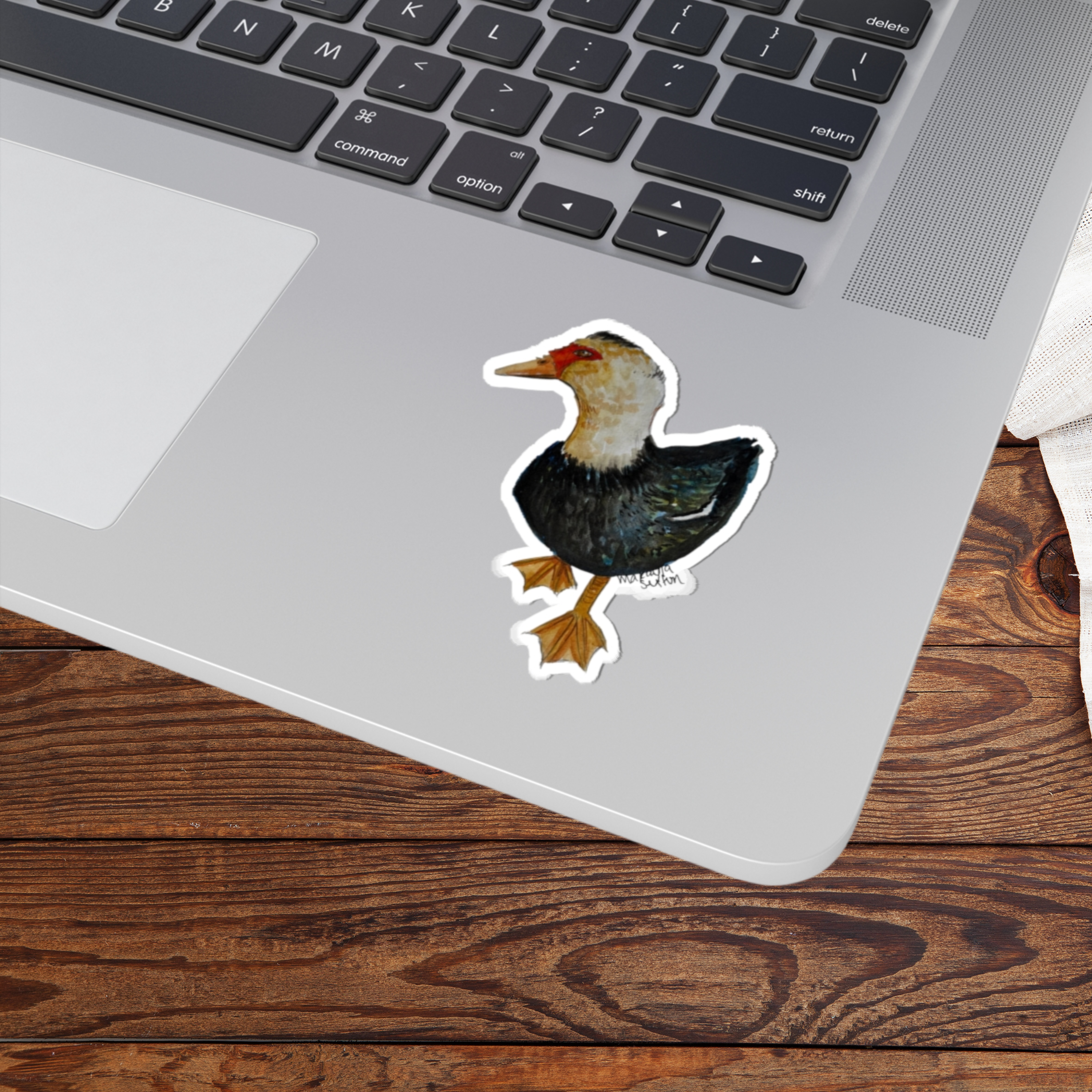 Colorful Duck Art Stickers, Cute Animal Stickers, Duck Lover Gift, Laptop Decals, Nature Stickers