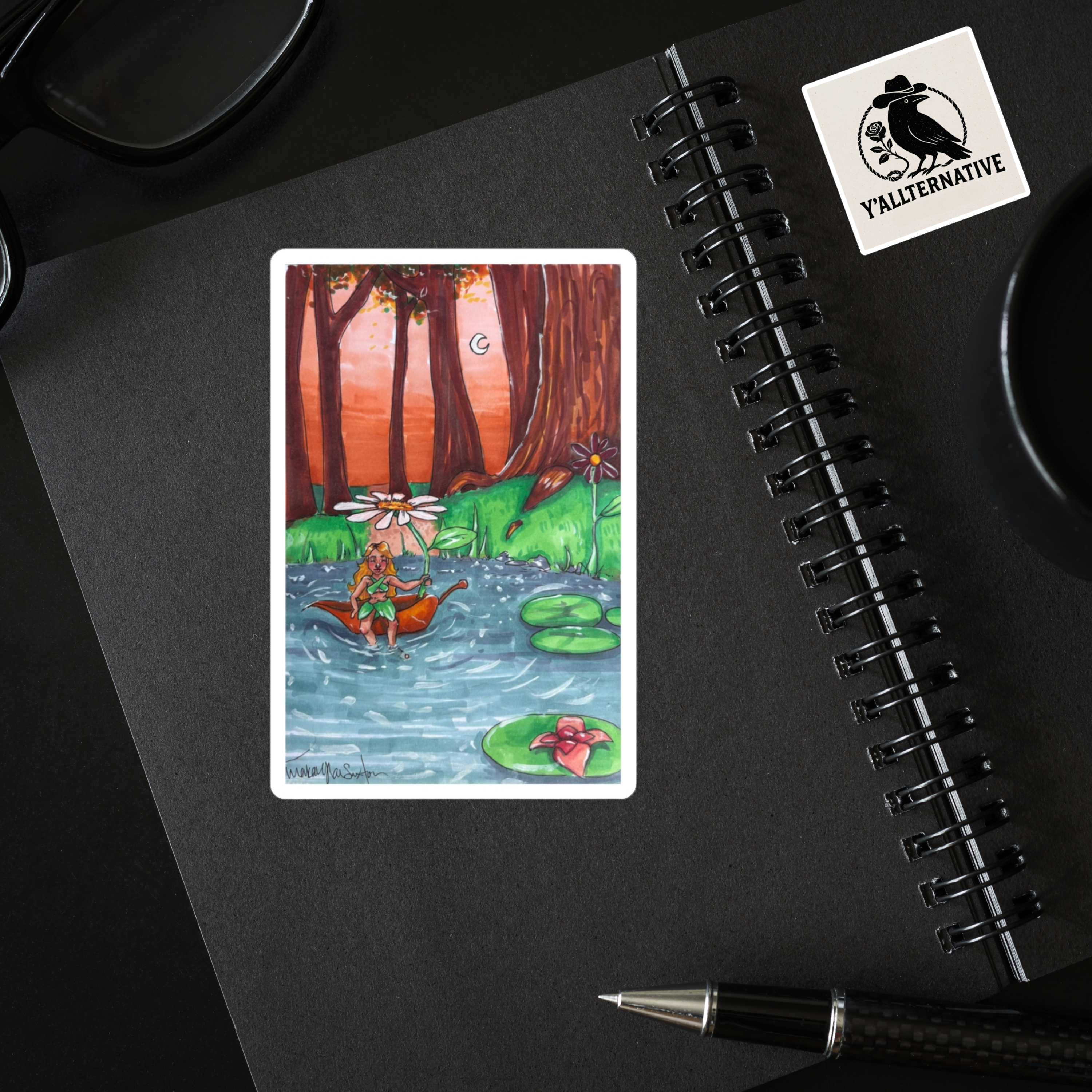 Nature-Inspired Kiss-Cut Stickers for Eco-Friendly Lovers, Floral Decor, Great for Journals, Laptops, and Scrapbooking