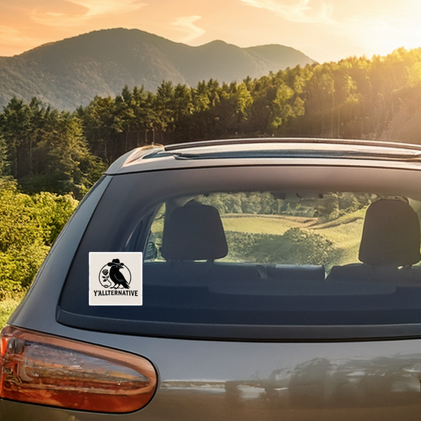 Yallternative Crow & Rose Sticker