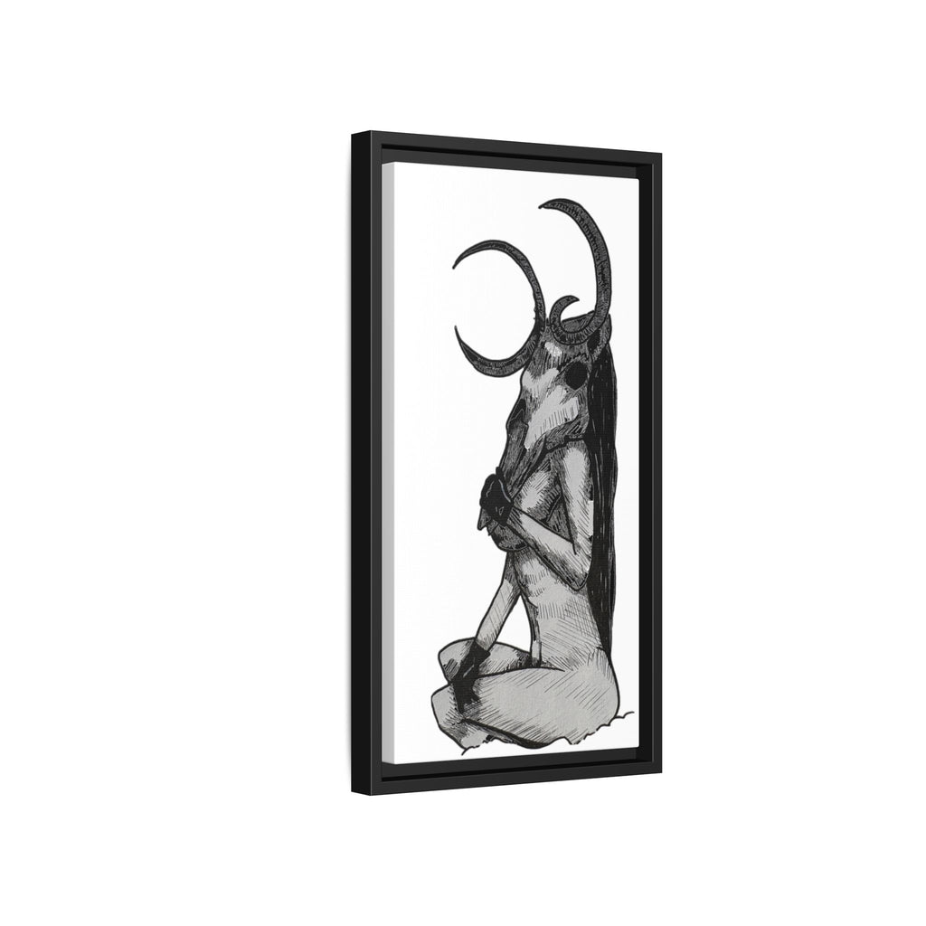 Mystical Goddess Framed Canvas Print