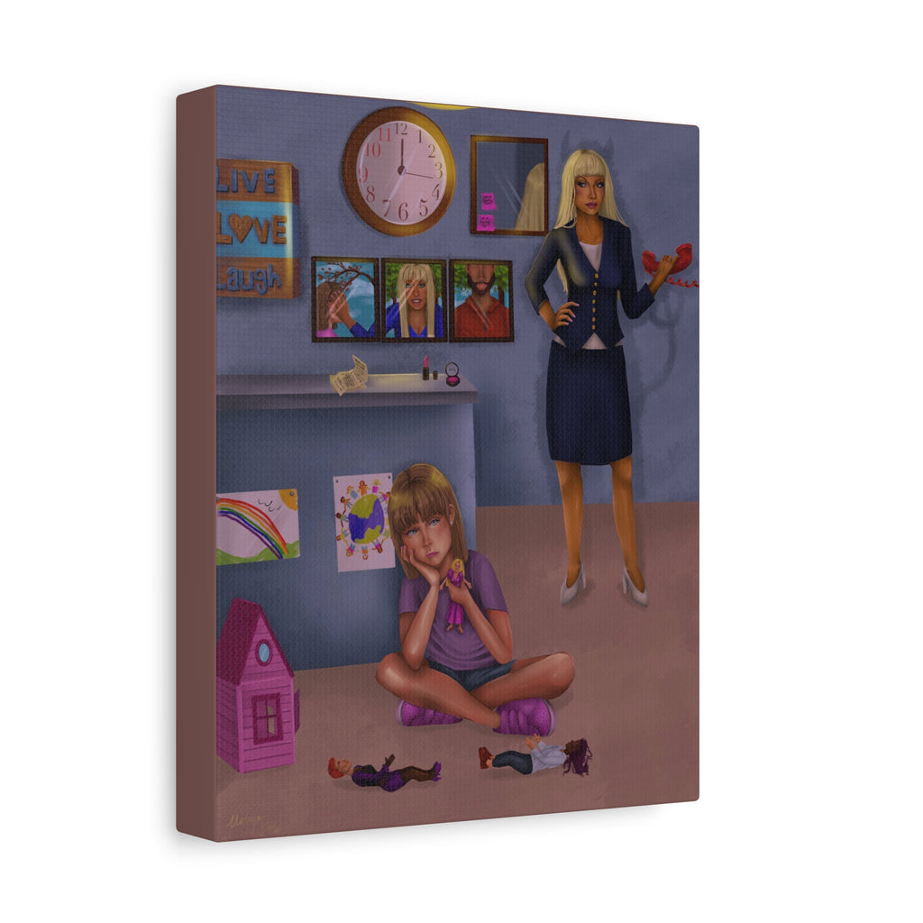 "Lonely Child" Illustration Canvas Print