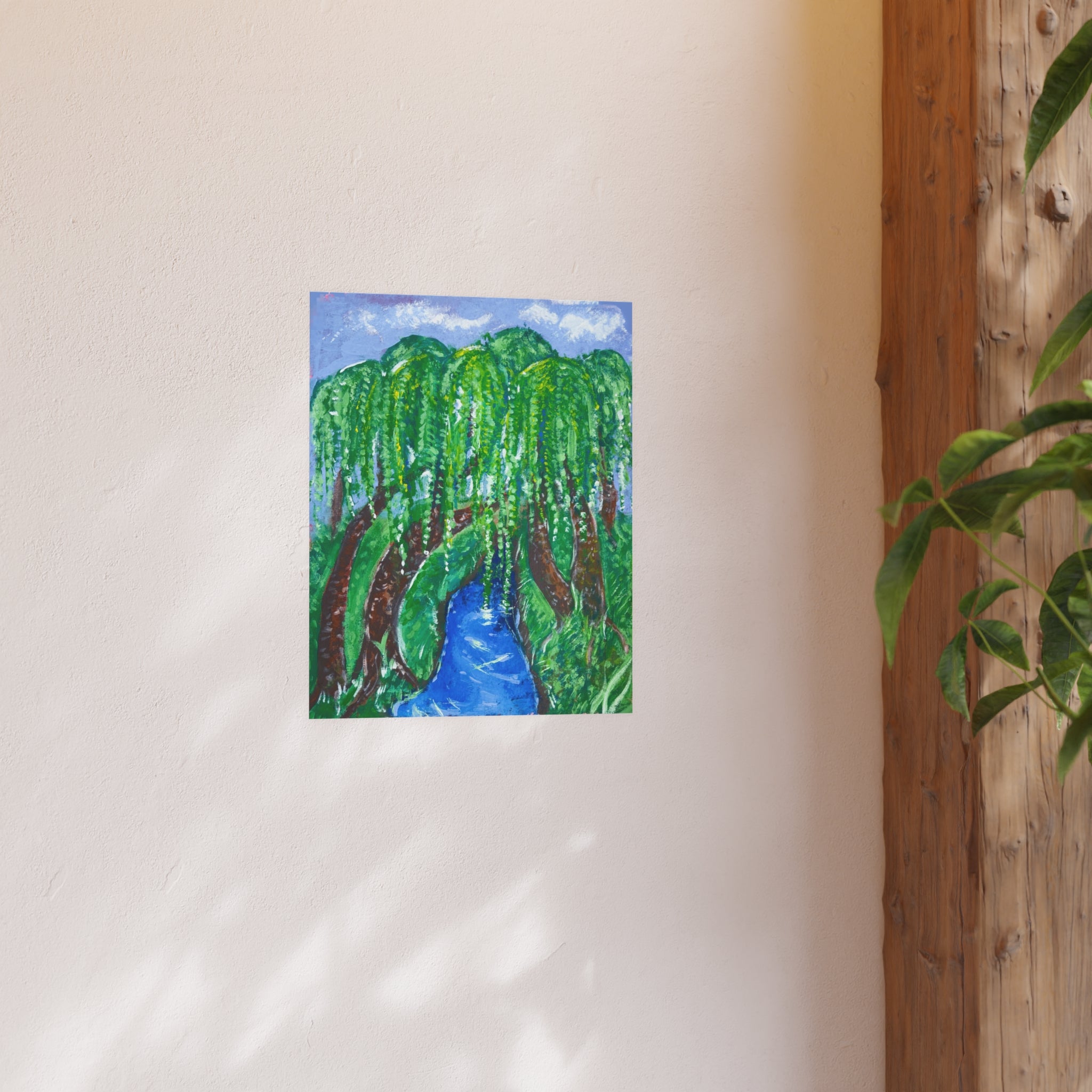 Willow River Landscape Poster — Satin or Archival Matte Nature Print