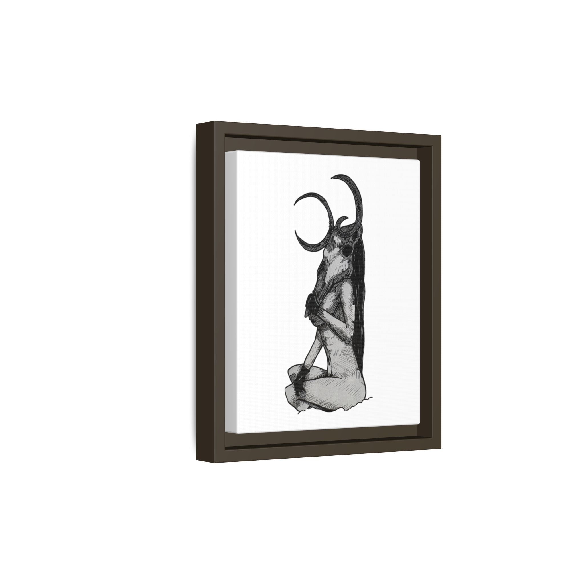 Mystical Goddess Framed Canvas Print