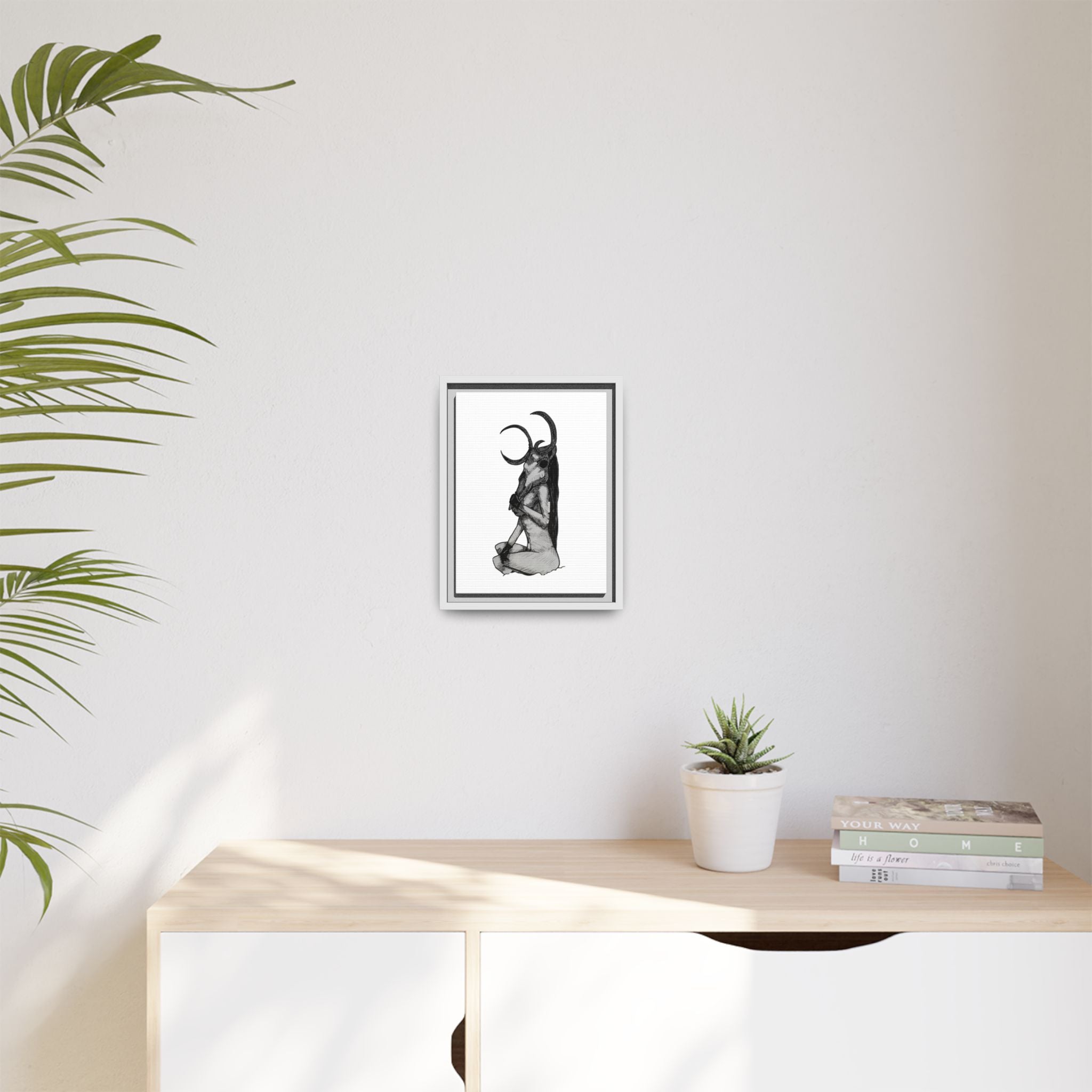 Mystical Goddess Framed Canvas Print