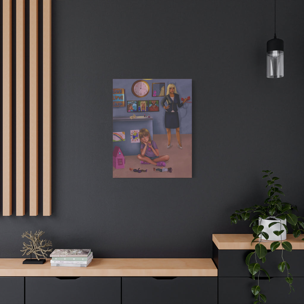 "Lonely Child" Illustration Canvas Print