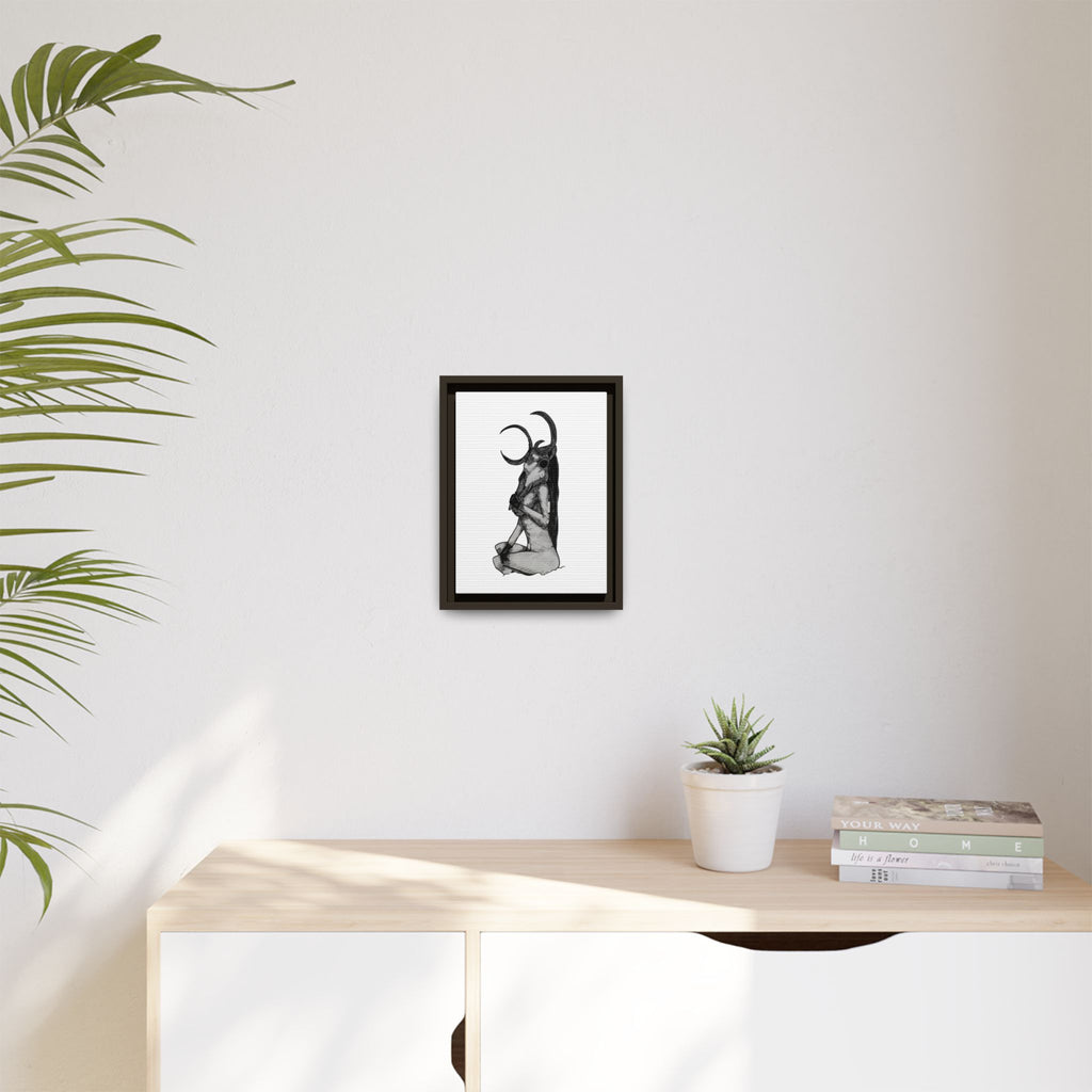Mystical Goddess Framed Canvas Print