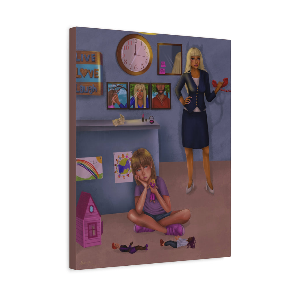 "Lonely Child" Illustration Canvas Print