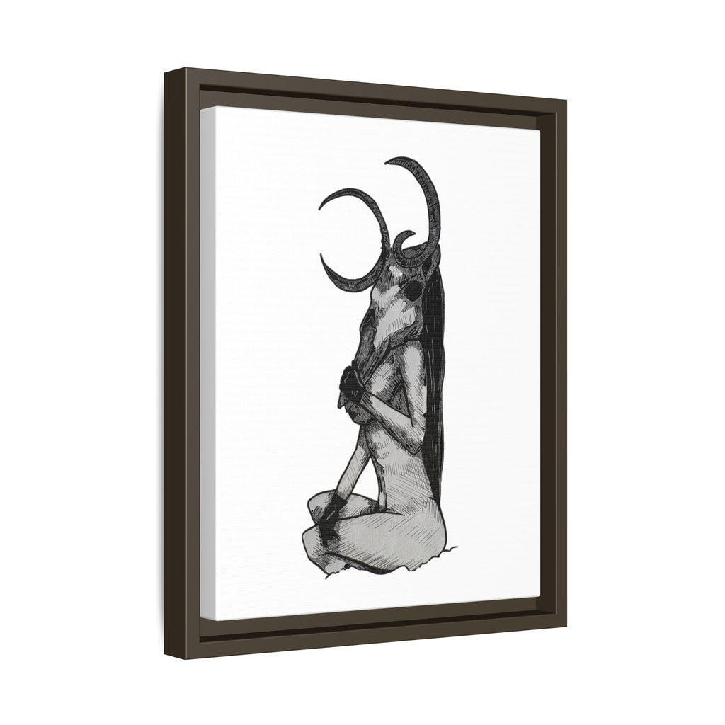 Mystical Goddess Framed Canvas Print