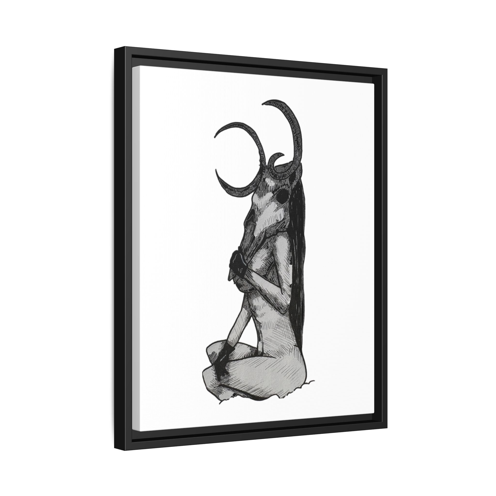 Mystical Goddess Framed Canvas Print
