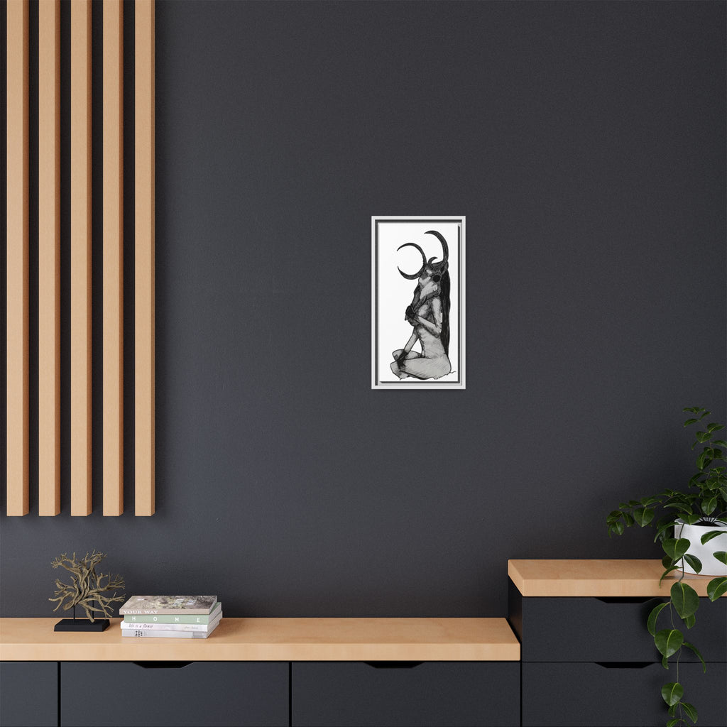 Mystical Goddess Framed Canvas Print