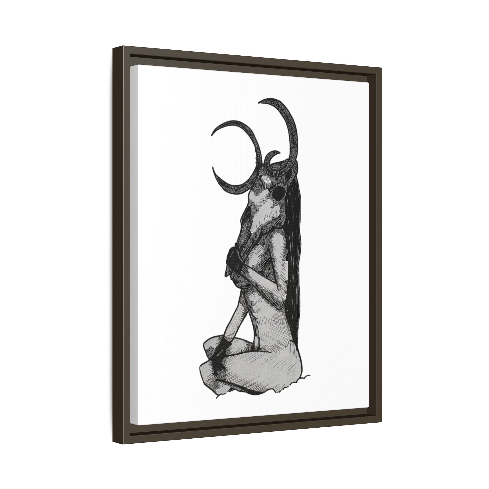 Mystical Goddess Framed Canvas Print
