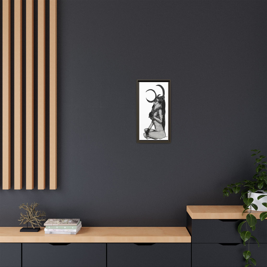 Mystical Goddess Framed Canvas Print