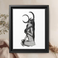 Mystical Goddess Framed Canvas Print