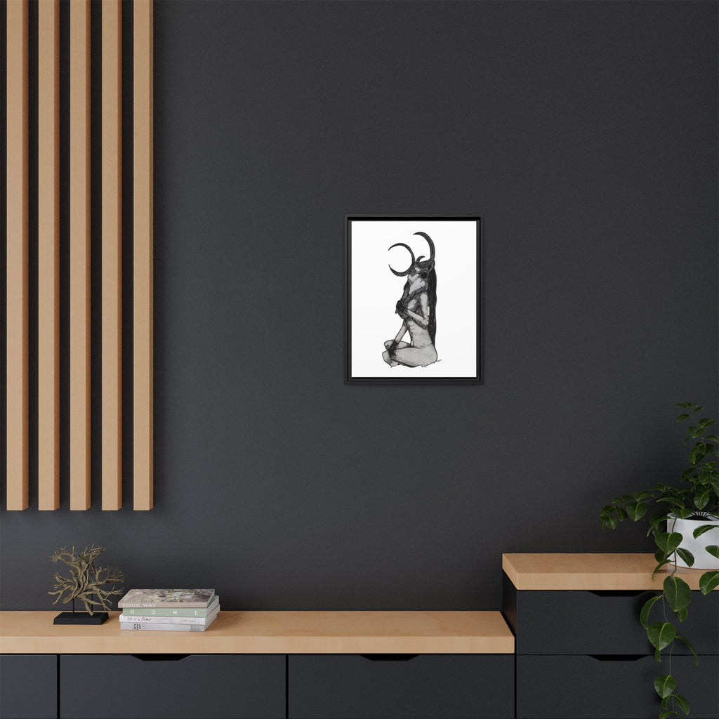 Mystical Goddess Framed Canvas Print