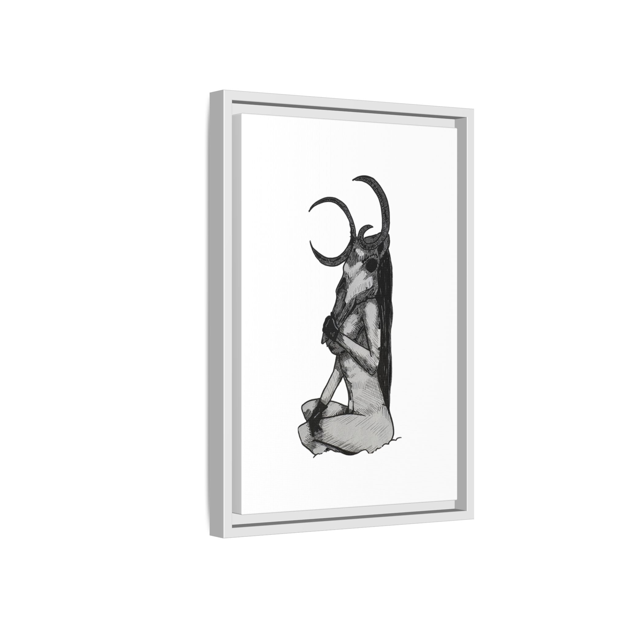 Mystical Goddess Framed Canvas Print