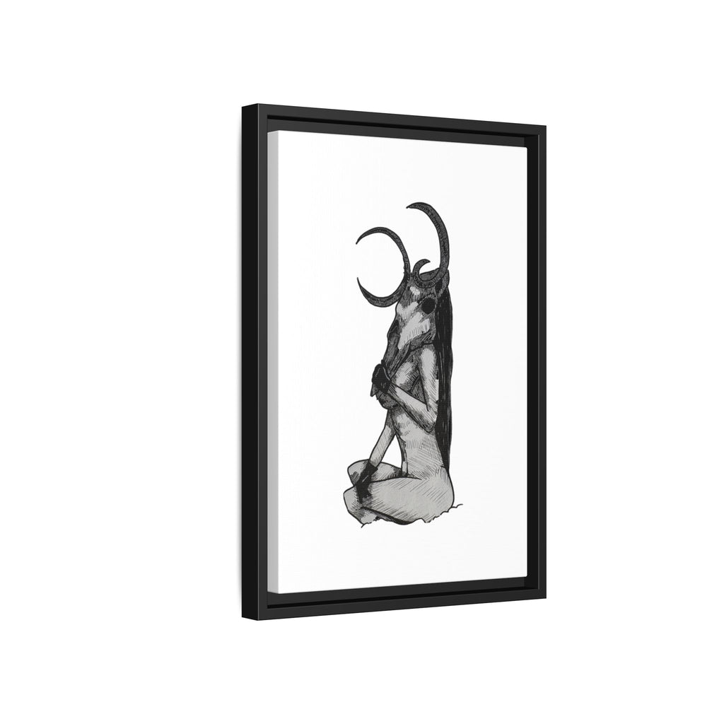 Mystical Goddess Framed Canvas Print