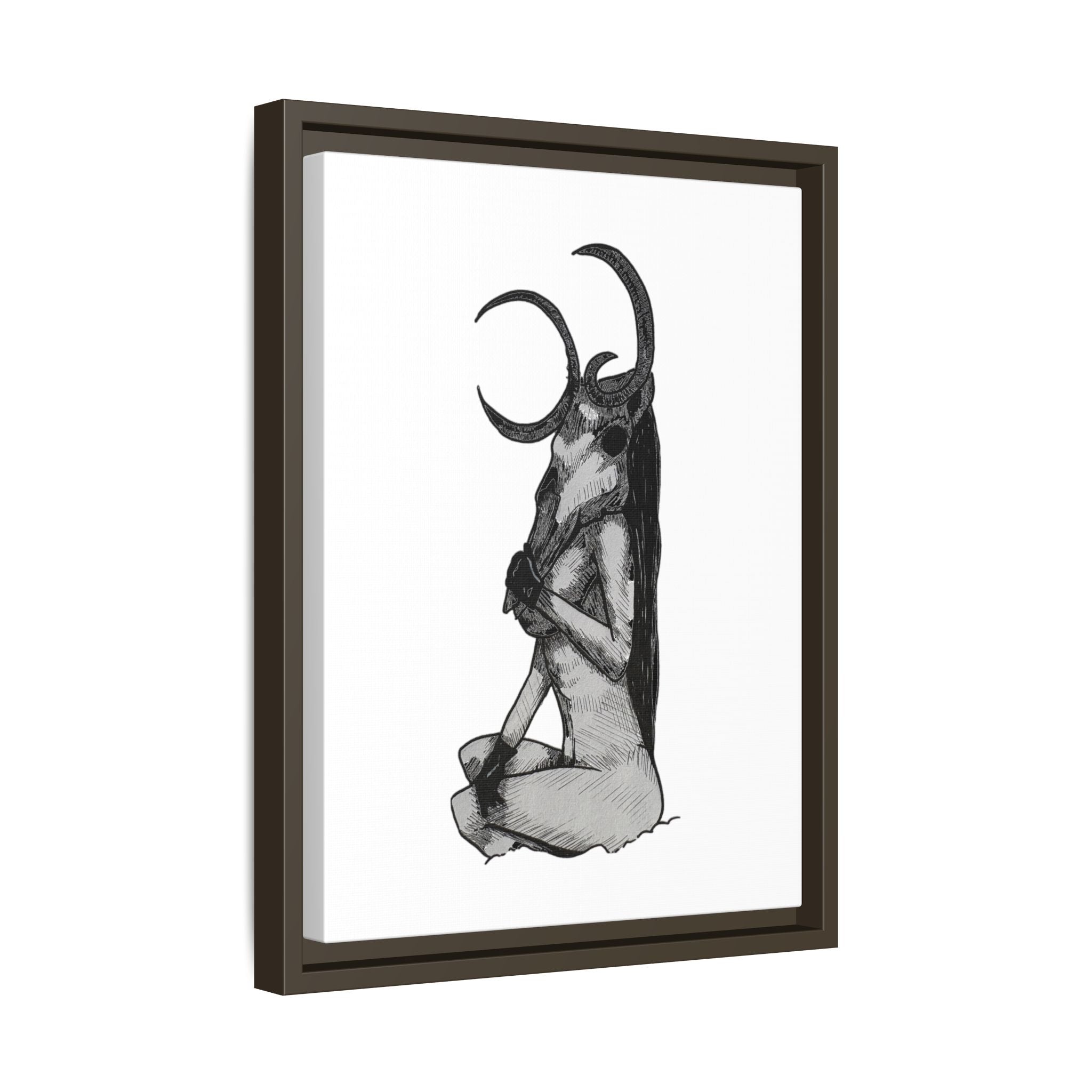Mystical Goddess Framed Canvas Print