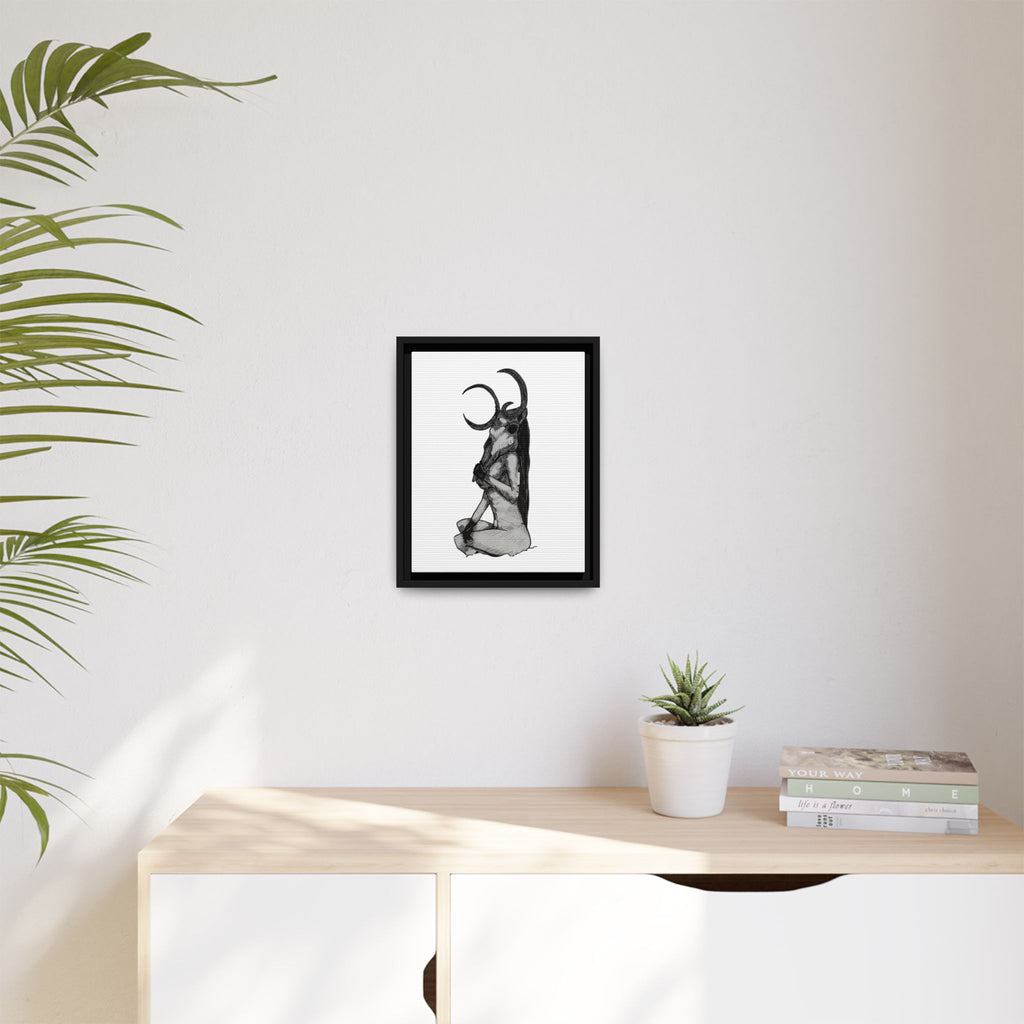Mystical Goddess Framed Canvas Print