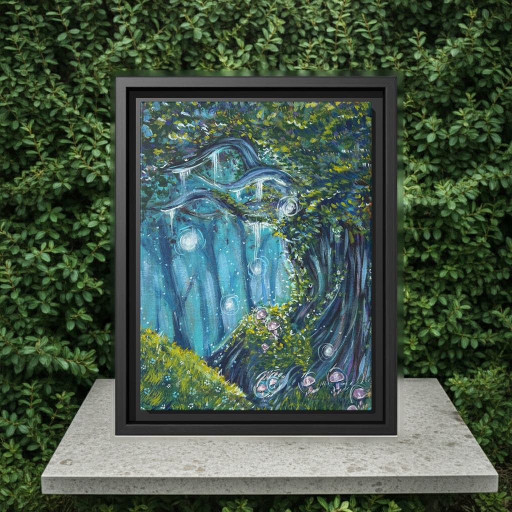 Enchanted Forest Framed Canvas Print